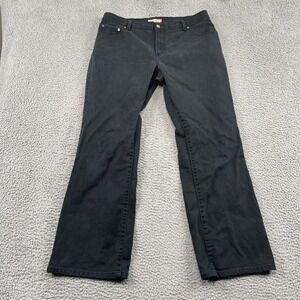 Levis 550 Jeans Womens 16M Black Relaxed Boot Cut Stretch Denim Casual